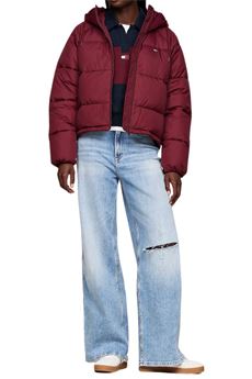 Piumino con lacci rosso Tommy Jeans | DW0DW18841VLP